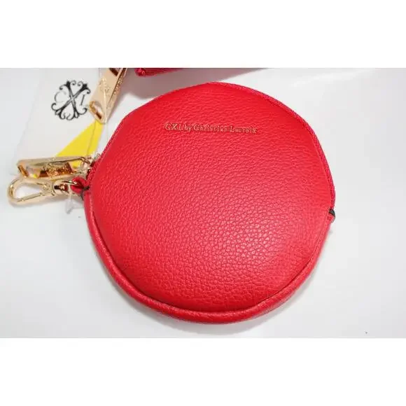 CXL by Christian Lacroix Eve Pebble Camera w Detachable Mini Zip Red Retail $88 - Picture 3 of 15